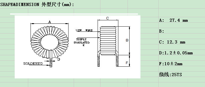 High current 150uh toroidal choke coil power inductor for solar inverter ROHS