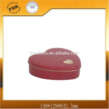Mid-Size Heart Shaped Gifts Tin Packaging without Hinge