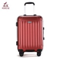 red colour ABS trolley luggage suitcase