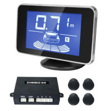 Car reversing aids flat panel LCD backup rear view parking sensor, alarmed by dang dang sound