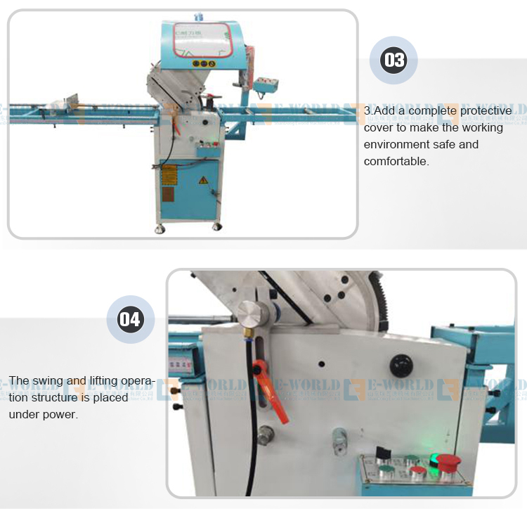 Window Door Aluminum Profile Single Mitre Saw Cutting Machine