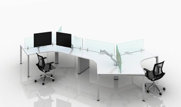 Modern office partition table desk