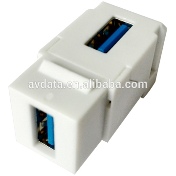 USB 3.0 Keystone insert, A female connector,Right Angle type
