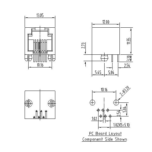 ATRJ5322-6P6C-X-A