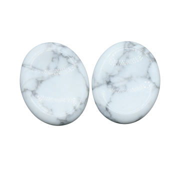 Natural Crystal Gemstone Howlite Worry Stone: A Vibrant Massage Healing Tool for Stress Relief