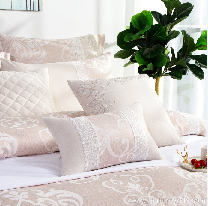 Bedding sets Luxury lace microfiber polyester bed quilt