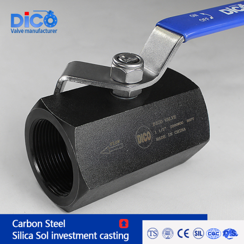 Hexagonal Carbon Steel Screw end 1PC Ball Valve