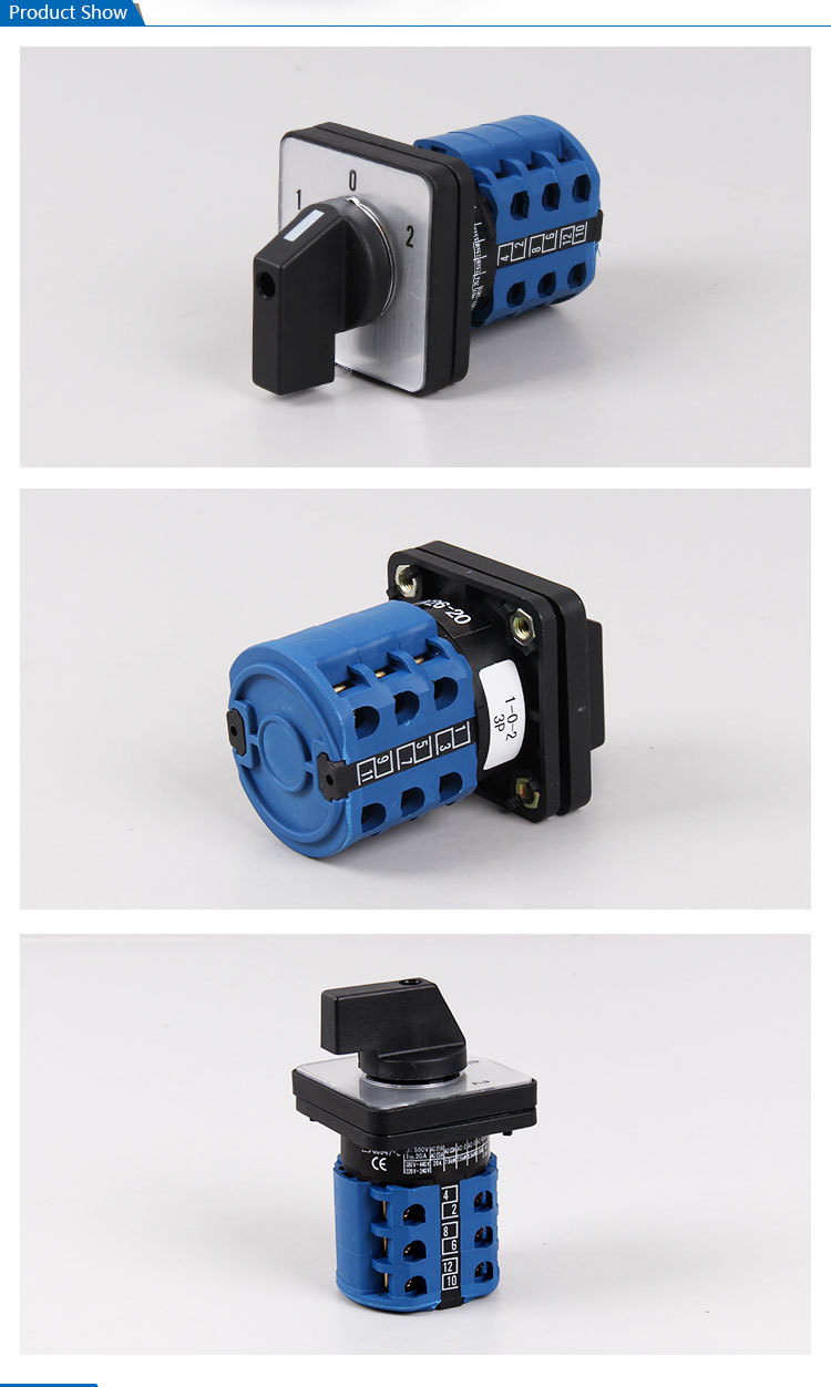SAIP/SAIPWELL Low Price Stable Electrical 220-440V 3 Way Rotary Cam Switch