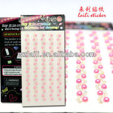 pearl self adhesive sticker/pearl diamond stickers for decoration