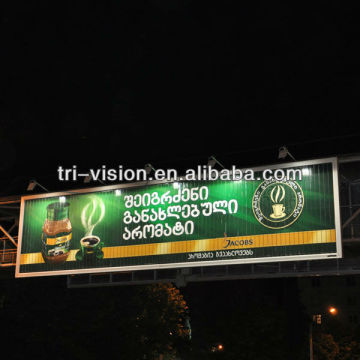 Advertising unipole Outdoor Tri-Vision sign