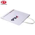 White Craft Paper Shopping Bag with Cotton Rope