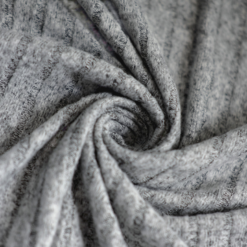 Hemp Blend Coarse Needles Hacci Rib Fabric