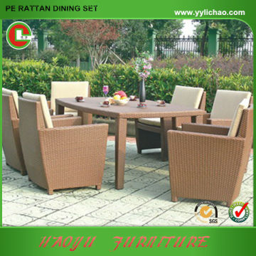 cream rattan chair table set