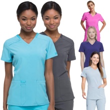 High-Quality Nurse Uniforms: Medical Scrubs Tops and Pants with Spandex Stretch