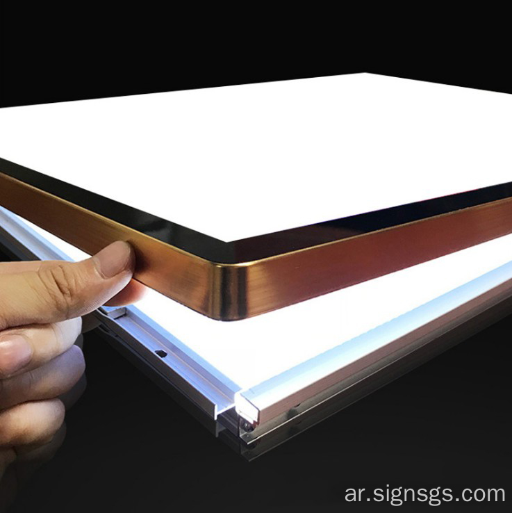 مخصص الإعلان المغناطيسي مربع ضوء Sinage
