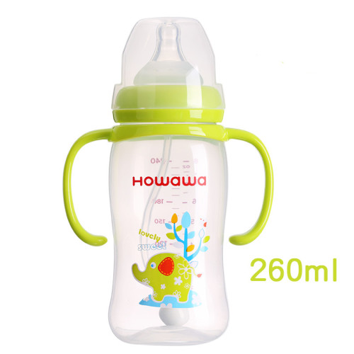 9oz PP-fles met handgreep Babyverpleging