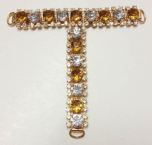 Women`s Splicing Colors Diamante Trim Flattie Sandals Chain, Diamante Sandals Trims