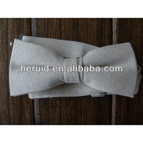 2014 new woven linen knitted bowtie for men