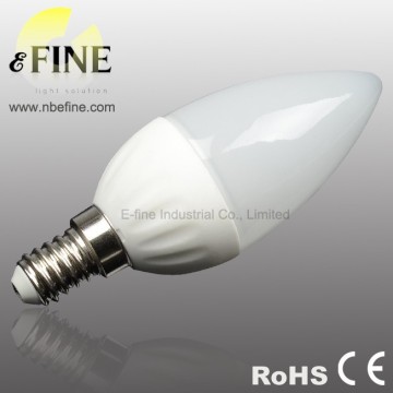 3W led candle lamps E14 ceramic high quality