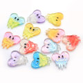 100Pcs 24*25MM Resin Teeth Flatback Cabochon Multicolor Very Cute Flat Back Tooth For DIY Decoration Scrapbook Embellishments