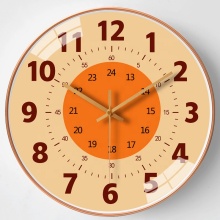 12 Inch High Quality Colorful Educational Wall Clock