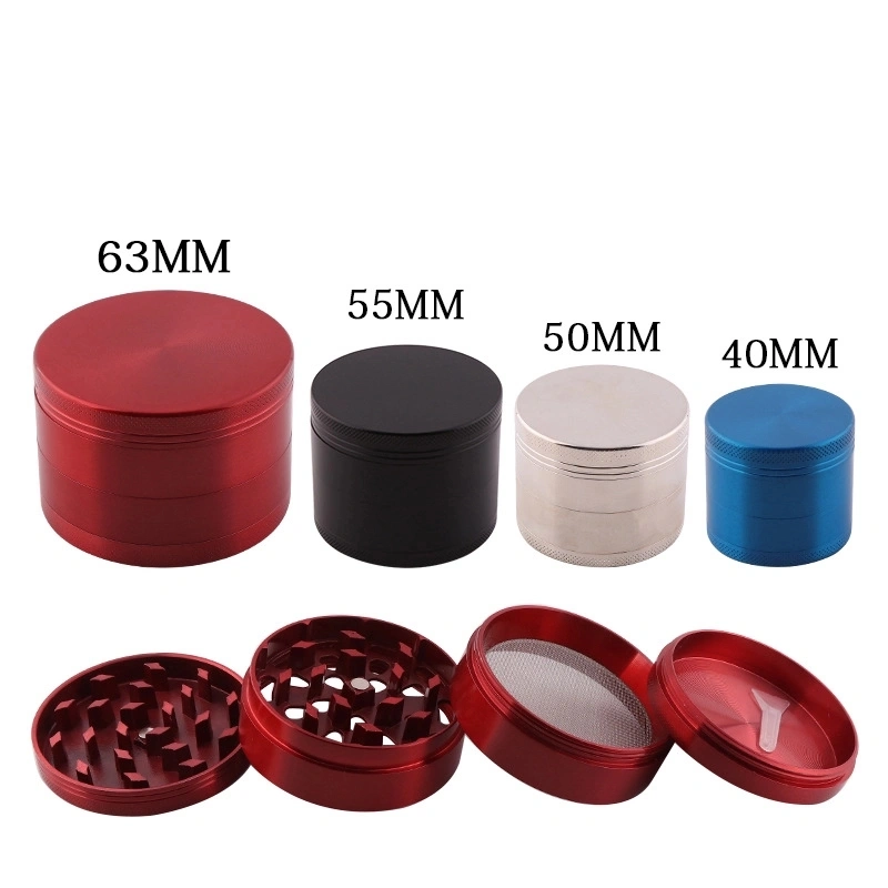Hochwertiger 3 Schichten schwarzer Zinklegierungs-Kräuter-Grinder mit Plastikoberseite