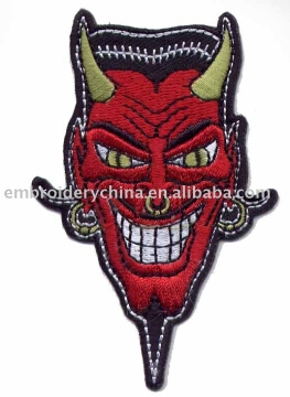 Embroidered Skull Patch