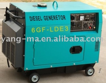 air cooled Diesel engine power generator set 5kw 5kva by 186 engine