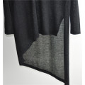 V-Ausschnitt Langarm Pure Farbe Strick Pullover für Damen
