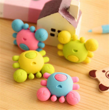 Lovely Cartoon Crab Eraser Rubber Pencil Stationery