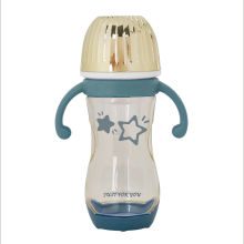 Electroplated baby bottle 300ml Wide neck baby bottle