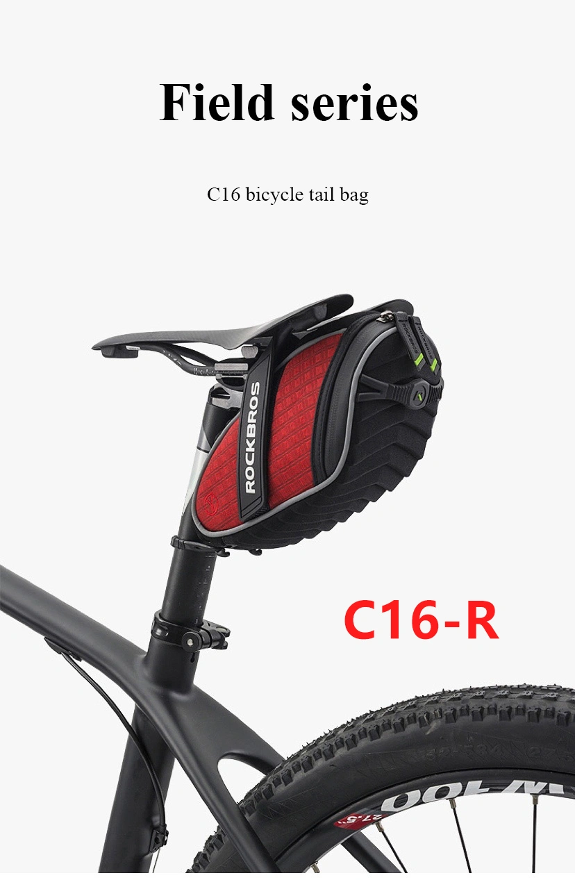 Made in China Outdoor Bicycle Clip-on Expandable Saddle Bag