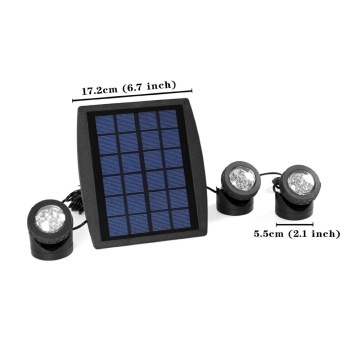 LED Solar 3 Light Underwater Fountain