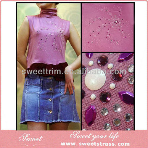 hot fix rhinestud iron on motif