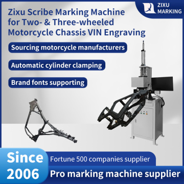 Zixu Scribe Marking Machine for Motorcycle Chassis VIN Engraving