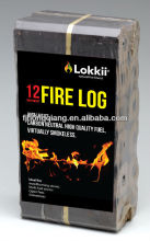 High Heating wood fire log