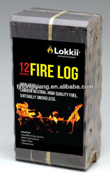 High Heating wood fire log