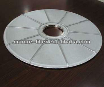 Sintered mesh filter disc