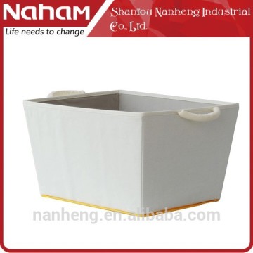Naham fabric trapezoid storage basket for storaging recipes, receipts, newspaper clippings, photos