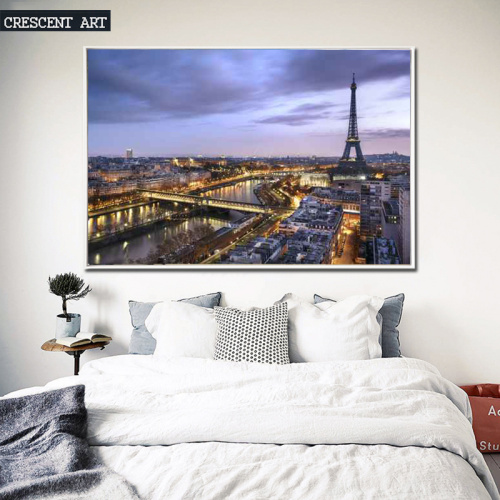 Luxuriant City Vibe Oil Painting Print on Canvas