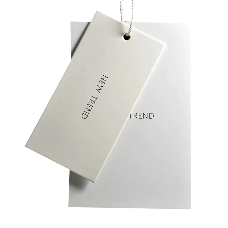 Wholesale Custom Clothing Hangtag Labels Paper Tag with Swing