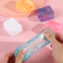 Soft TPR Squishy Ice Cube Stress Ball Fidget Toy for Stress Relief