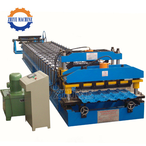 Zhiye New Style Colored Steel Glazed Roof Tile Machine