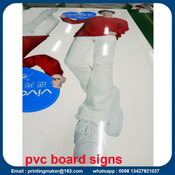 Poster Signs Printing on White PVC Board