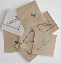 Custom 3Ply Fold Style personalized cocktail napkins