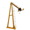 semi-gantry mobile monorail crane