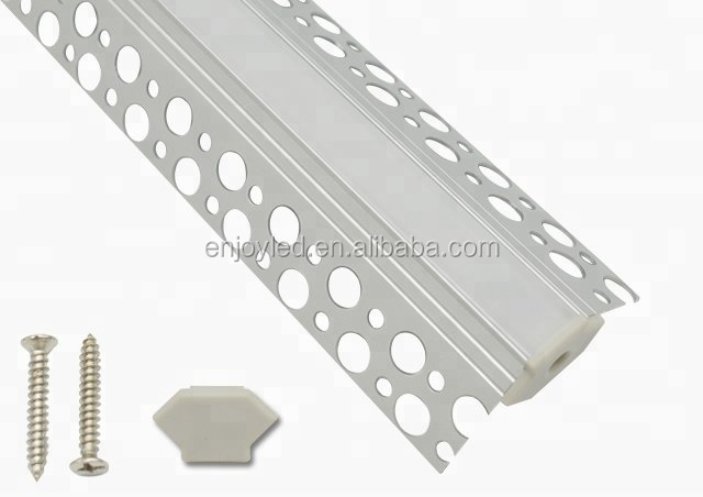 Trimless LED profiles, anodized silver alu profile, led corner channel for strips light