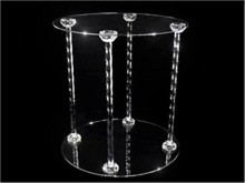 acrylic round cake display
