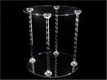 acrylic round cake display
