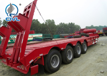 Sinotruk 4alxes lowbed trailer 13M